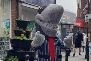 Sid the Shark who will be available for selfies at the event
