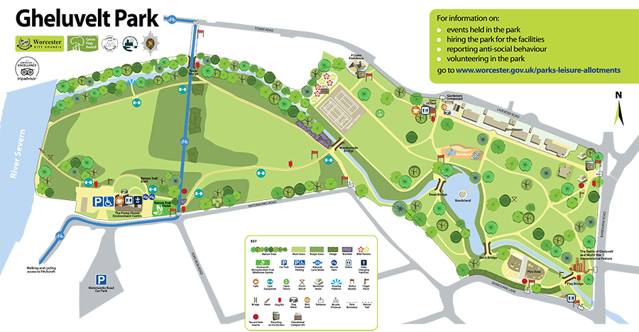 Gheluvelt Park site map