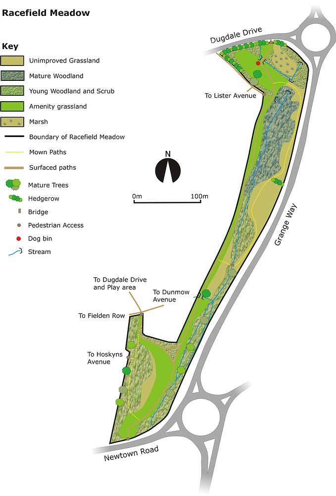 Racefield Meadow Site Map