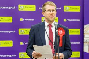 Newly-elected Worcester MP Tom Collins